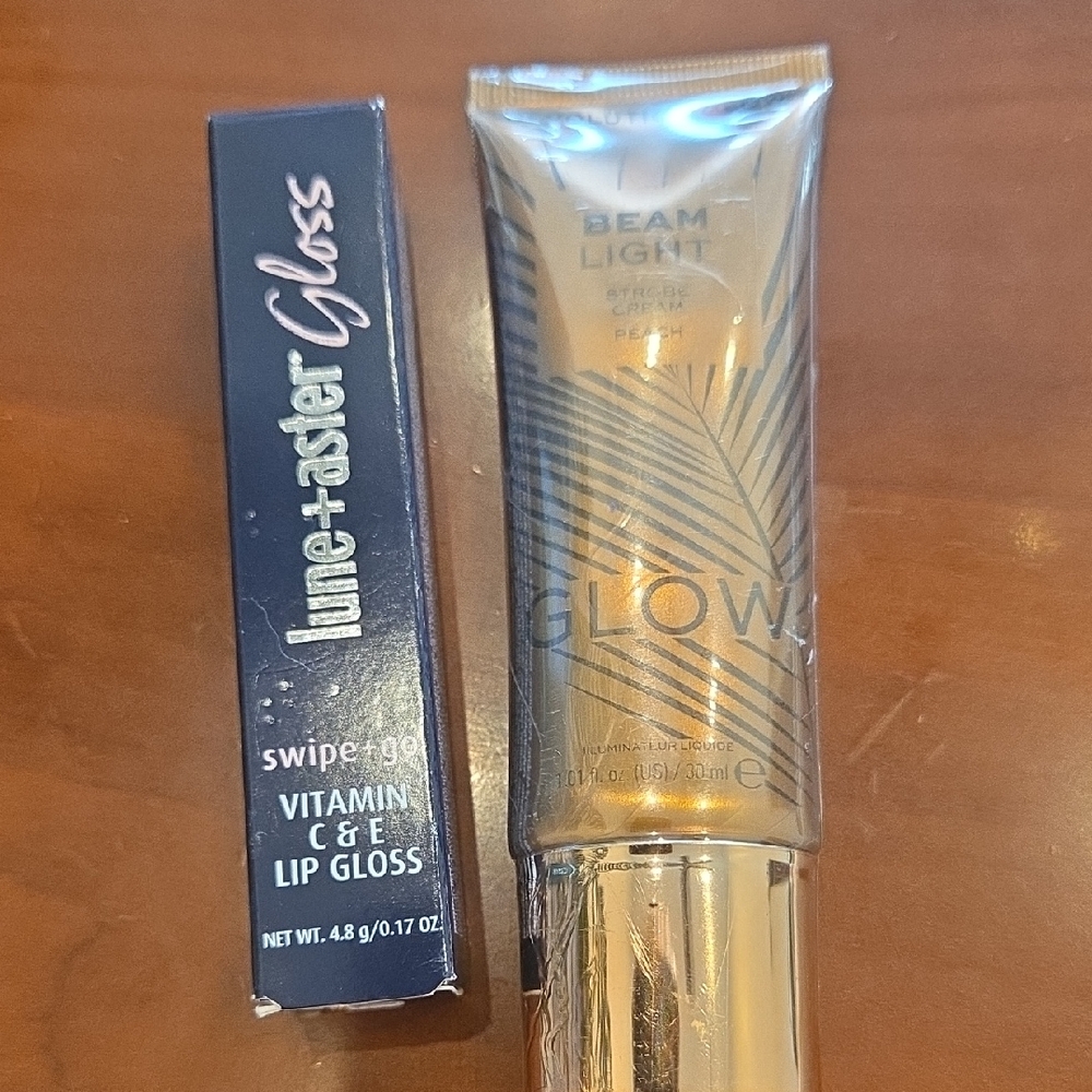 Lune+Aster Lip Gloss and Beam Light Glow Set